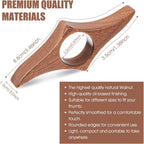 Thumb Book Page Holder, Natural Walnut Wood Thumb Page Holder
